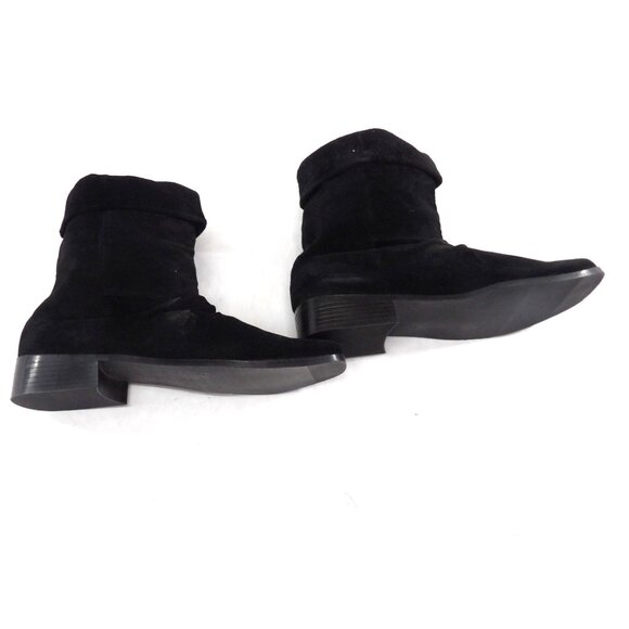 Classique Women's Black Suede Ankle Boot 10W New - Picture 2 of 6